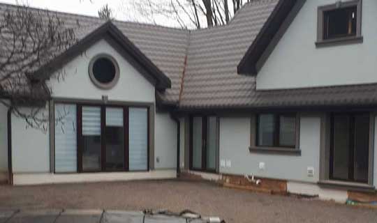 Exterior of house completed